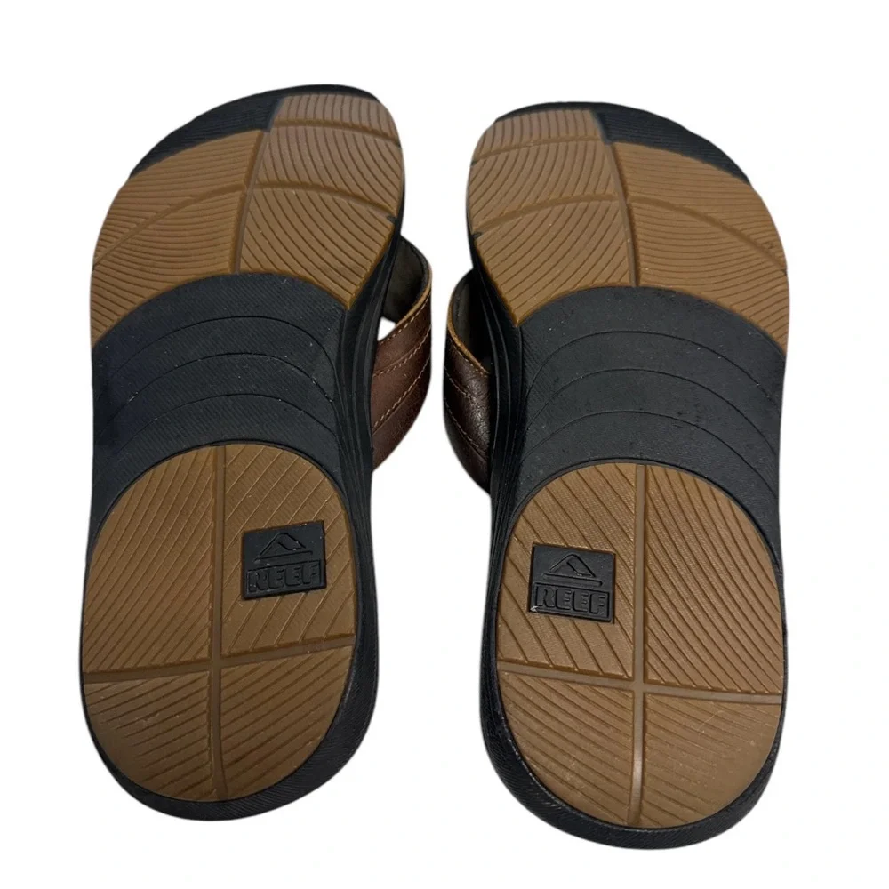 Reef Men's Brown Leather Sandals Size 9